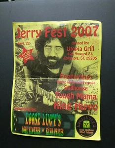Jerry Garcia Fest 2007 Loose Lucy's Vintage Poster King Hippo Tough Mama G20 - Picture 1 of 7