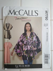 UNCUT Gr. 4-14 MCCALLS M7790 KIMONO JACKE GÜRTEL Muster - Bild 1 von 3