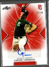 2021 Leaf Perfect Game National Showcase Orange #BACT1 Carson Turnquist Auto /30