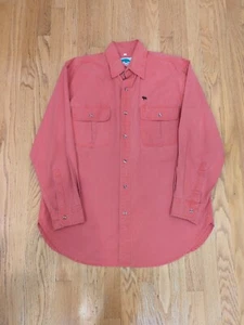 Vintage GARY NESSE Red Full Button Down Front Hunting Shirt Men's Large - Picture 1 of 5
