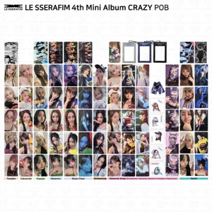 Le Sserafim 4th Mini Album CRAZY KKT Weverse Shop Oliveyoung Yes24 POB Photocard - Picture 1 of 83