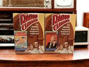 Radio Classics Cassettes Abbott & Costello Vol 1 & Jack Benny Vol 2 - NEW Sealed - Imagen 1 de 4