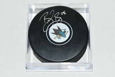 Disco autografiado por Brent Burns San Jose Sharks certificado de autenticidad  Foto 1 de 3
