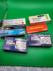 Stanley Bostitch, Swingline staples 3 full boxes 2 Almost Full 1 Half 6 Lot. 1I - Picture 1 of 3