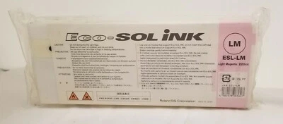 New Genuine Roland Eco-Sol Ink ESL-LM Light Magenta 220cc VersaCAMM VSi  - Image 1 of 2