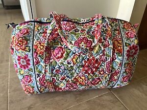 Vera Bradley Hope Garden Floral Large Travel Carry On Bag Duffle Tote 20" x 12"