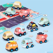 Taxi Educational Toy Vehicles Model Baby Car Toys Pull Back Car Mini Racing Car