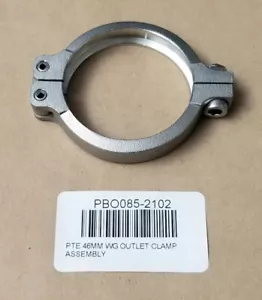 Precision PBO-085-2102 Outlet Clamp Assembly for 46mm Wastegate Stainless Steel - Picture 1 of 3