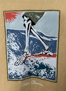 NWT KATiN Goner long sleeve T Shirt Surf Cotton Graphic Men’s Sz S skeleton feet - Picture 1 of 13