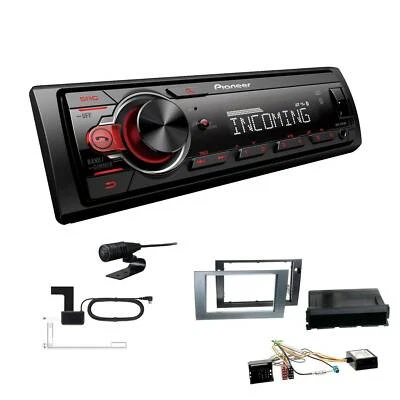 Pioneer MVH-330DAB Autoradio Bluetooth DAB Set für Seat Exeo anthrazit Canbus - Bild 1 von 4