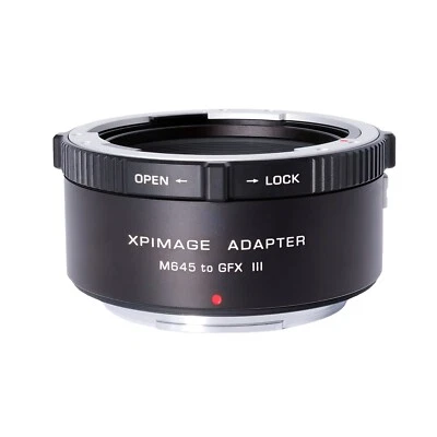 XPimage Lock Adapter for Mamiya 645 M645 Mount Lens to Fujifilm G GFX 100 Camera - Image 1 of 4