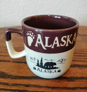 Alaska Stoneware Mug / Coffee Cup Bear Mountains - Picture 1 of 8