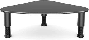 Tempered Glass Computer Monitor Riser/Triangle save Space Desktop Corner Stand f - Picture 1 of 6