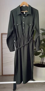 Anthropologie HUTCH jägergrünes Midi-Shirtkleid für Damen Übergröße 2X - Bild 1 von 3