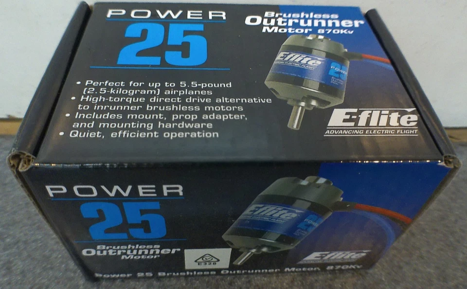 Power 25 Brushless Outrunner Motor, 1250Kv: 3.5mm Bullet EFLM4025A - Image 1 of 1