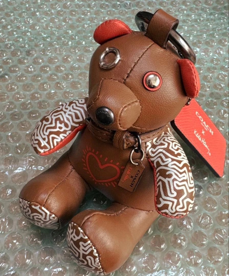 【廃盤♡希少】COACH　ベア　チャーム　キーホルダー　シアリング　ブラウン 廃盤♡希少】COACH ベア チャーム キーホルダー シアリング ブラウン