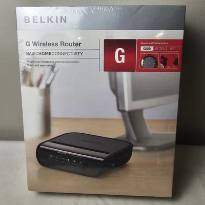 Belkin F5D7234-4 v4 Wireless Wired 4-Port G WPS Security Router USED - Image 1 of 4