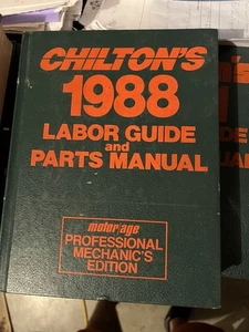 Chilton's 1988 Labor Guide and Parts Manual (Hardcover) - Bild 1 von 4