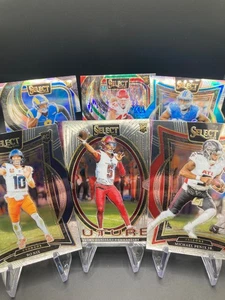 2024 Panini Select Football- Rookies & Vets - RED BLUE Prizm Combine Shipping! - Picture 1 of 24