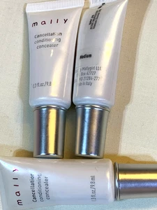 Set of 3 Mally Cancellation Conditioning Concealer Medium Shade Free Ship #133 - Picture 1 of 3
