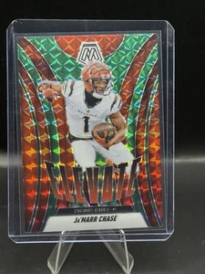 2025 Panini Mosaic Ja’Marr Chase Elevate Green Red Prizm #14 Bengals - Bild 1 von 2