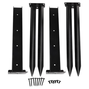 Reliable Support for Inclined or Rotten Wooden Fence Posts Anchor Repair Kit - Picture 1 of 34