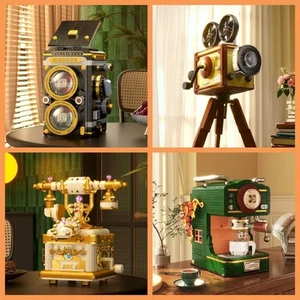 Retro Phone Building Blocks | Coffee Machine & Projector Model Kit - Picture 1 of 12