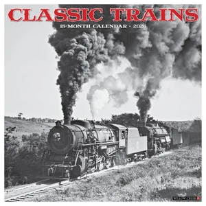 Classic Trains 2026 12" x 12" Wall Calendar(free shipping) - Picture 1 of 5