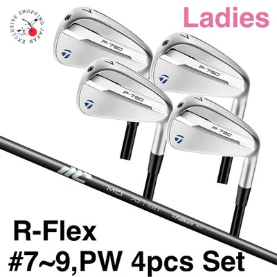 Taylormade P790 Summer Blue Iron 4p Set Ladies #7~PW R-Flex New MCI 50 Graphite - Image 1 of 4