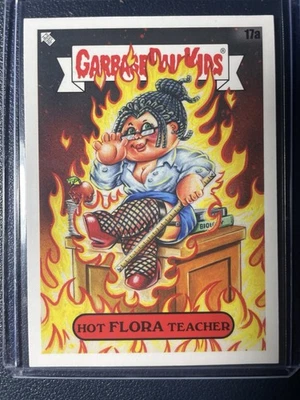 Hot Flora Teacher 2020 Topps Garbage Pail Kids Late to School #17a GPK Van Halen - Image 1 of 2