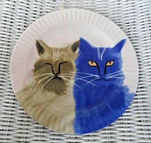 Anthropologie Holly Frean The Farm No 6 Cat Plate - Picture 1 of 3