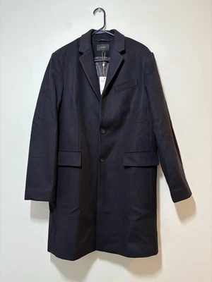 NWT Quince Italian Wool Overcoat Cadet Blue Navy Men’s Size Large $180 3365 - Image 1 of 4