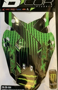 NEW D-COR VISUALS 19 MONSTER KAWASAKI KLX 140 (07-20) COMPLETE KIT / 20-20-104 - Picture 1 of 2