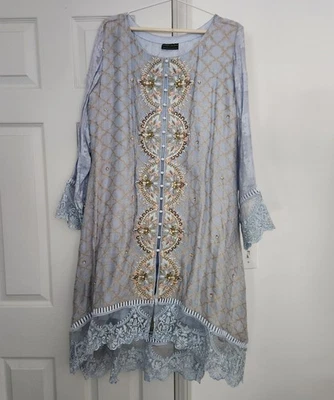 Pakistani Shalwar Kameez Dupatta - Image 1 of 4
