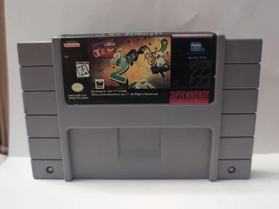 Earthworm Jim 2 Super Nintendo SNES Entertainment System 1995 - Image 1 of 4