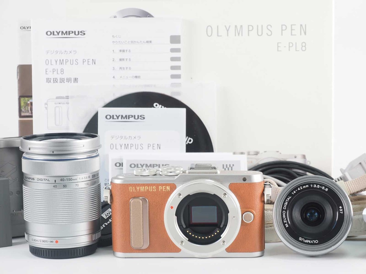 OLYMPUS PEN E-PL8 14-42mm オマケ付き OLYMPUS PEN オリンパス E-PL8 ダブルレンズキット 標準レンズ