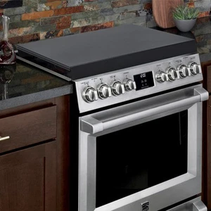 Stainless Steel Stove Top Cover, Gas Stove Protective Cover Bracket, Black - Picture 1 of 5
