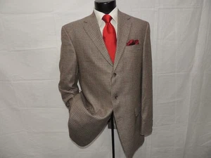 Bespoke Hart Schaffner Marx Men's Custom Made Silk & Wool Jacket Coat 42 XL - Picture 1 of 11