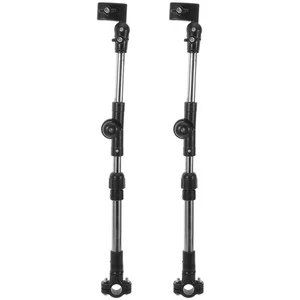 2 Stück Fahrrad Schirmklemme verstellbar Halter für Kinderwagen Rollstuhl - Bild 1 von 12