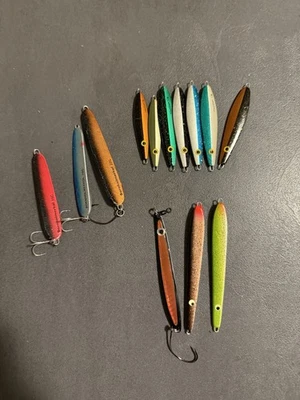 Bornholmerkol Pilspidsen Wobbler Spinner Blinker angelzubehör Konvolut Köder - Bild 1 von 4