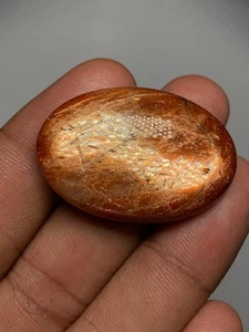 Pietra solare lucida naturale liscia lucida pietra preziosa cabochon forma ovale 24x35 mm - Foto 1 di 20