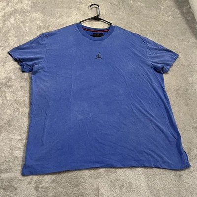 Camisa Jordan Para Hombres 2XL Azul Dri-FIT Jumpman Logo Camiseta Atlética Nike DA2694-405 Foto 1 de 4