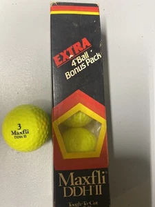 Maxfli DDH II Neongelb Golfball Bonus Pack mit 4 Bällen - Bild 1 von 2