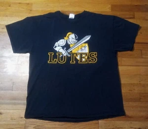 Camiseta de fútbol americano vintage PLU Lutes Lancelute PACIFIC LUTHERAN College desgastada - Imagen 1 de 5
