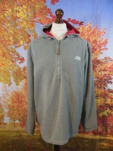 Weird Fish Active grey Fleece half zip Fleece Hoodie. UK men's size XL - Picture 1 of 10