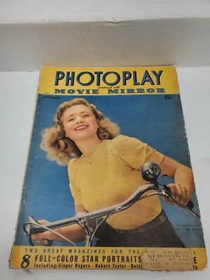 PHOTOPLAY MAGAZINE SEPTEMBER 1942 PRISCILLA LANE BY PAUL HESSE  - Image 1 of 4