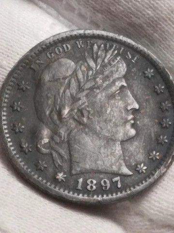 1897 Barber Quarter 'BLACK BEAUTY' Ms++:grade  STUNNING EYE APPEAL  A/267 Cover