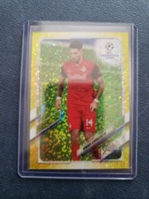 2020-21 Topps Chrome Ucl Dominik Szoboszlai Yellow Diamond Refractor/299 Rc #26
