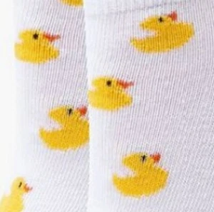 Forever 21 ankle socks - Duck Rubber Ducky - white - NEW - Picture 1 of 3