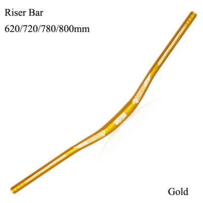 Aleación de aluminio 31,8*620/720/780/800 mm MTB bicicleta de montaña manillar plano/barra elevadora Foto 1 de 4